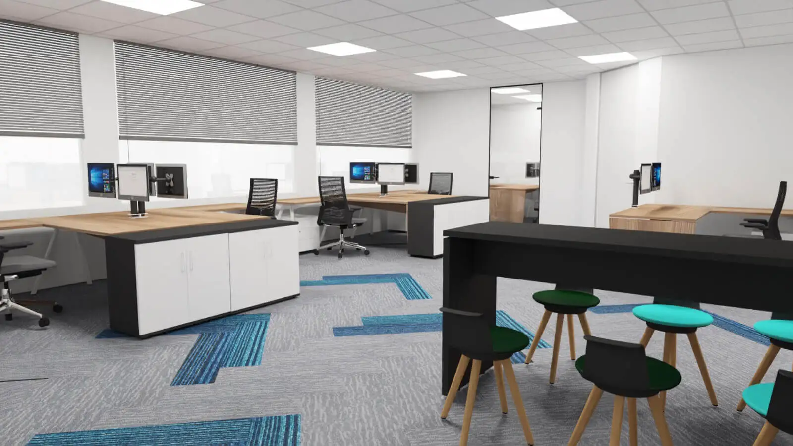 ICL office space View, Concept and design 2